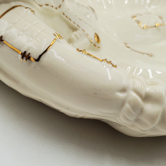 Lenox, Scarecrow Bowl candy dish with gold accents - Picture 5 of 10